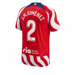 Atletico Madrid Jose Gimenez #2 Hemmatröja 2022-23 Kortärmad
